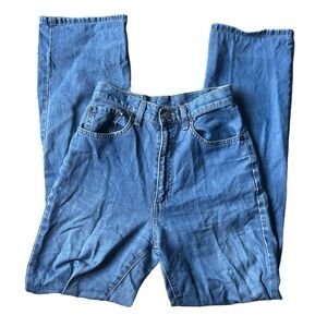 vintage high waisted straight leg jeans